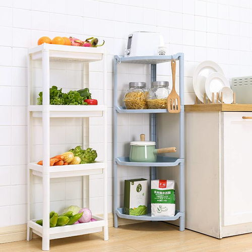 4層蔬菜水果收納架 提升廚房整潔與效率的多功能儲物利器